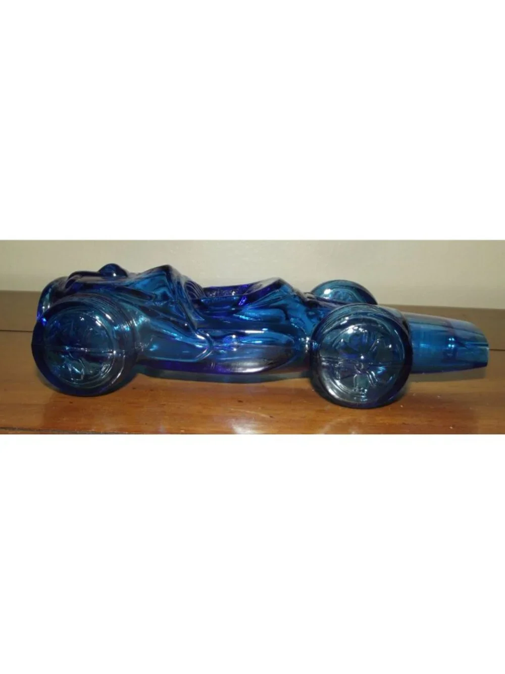 Avon Decanter Cobalt Blue Sure Winner Race Car Wild Country Aftershave Vtg 1972